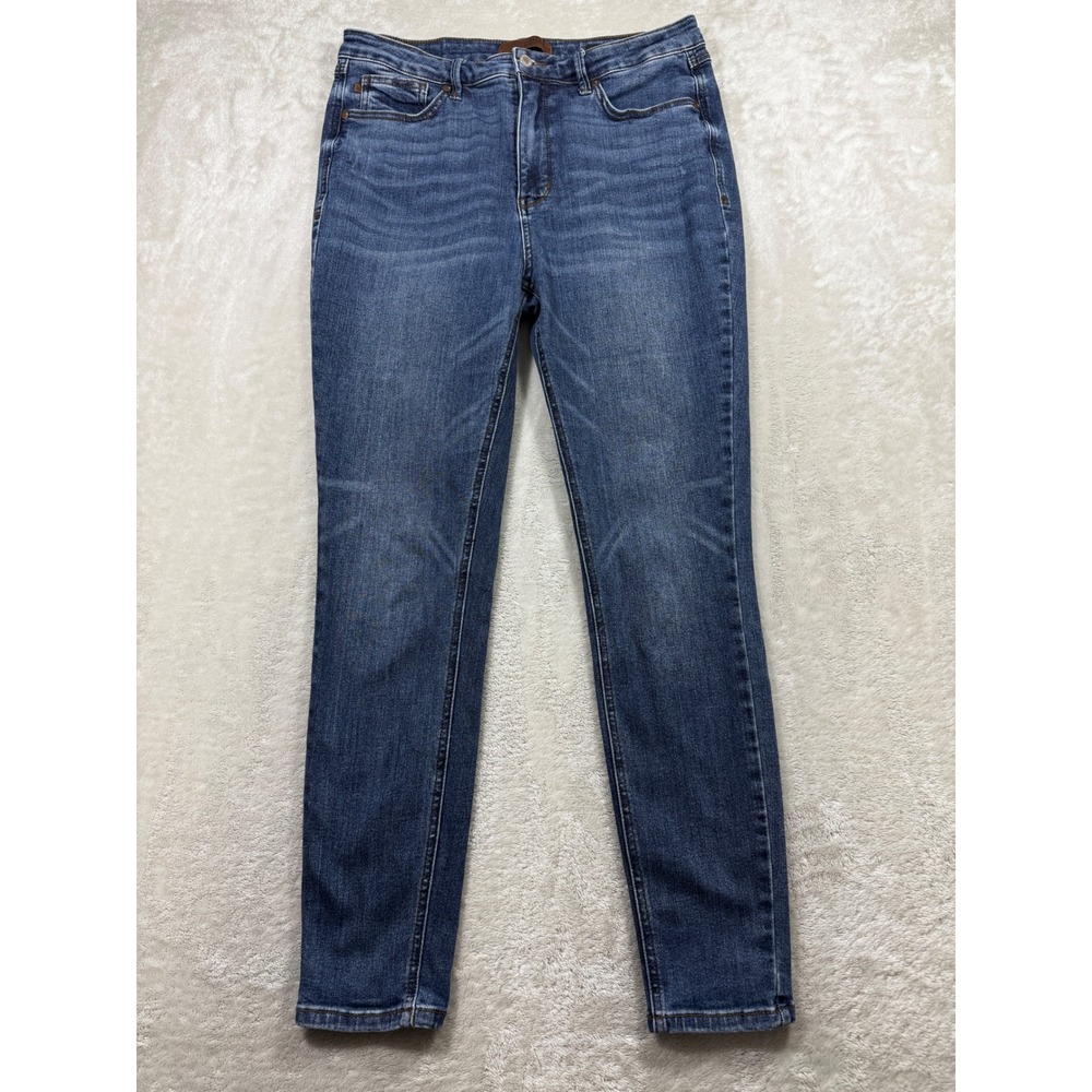 Judy Blue Womens Skinny Fit High Rise Stretch Blue Denim Jeans 15/32 Meas: 32x28